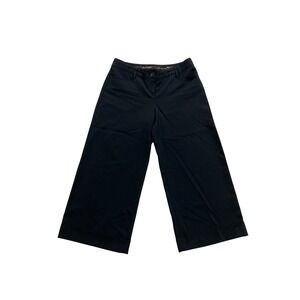 Express Design Studio Black Wide‎ Leg Cropped Pants Size 2 Business Professional